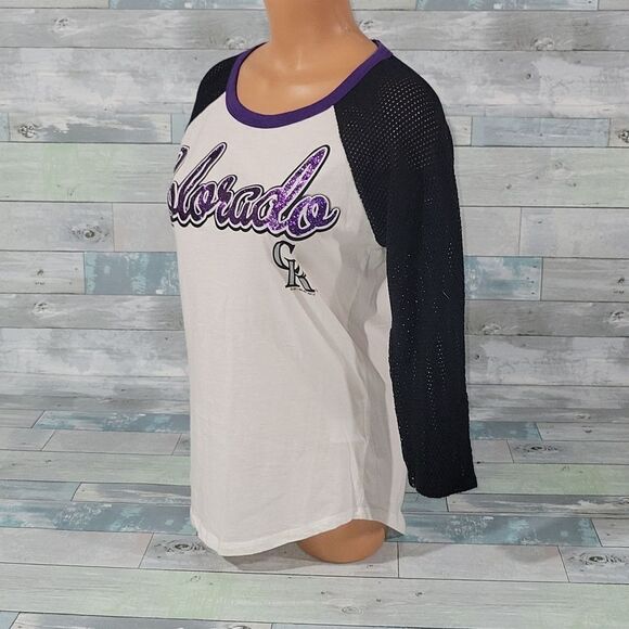 G-III 4 her by Carl Banks Colorado Rockies Shirt/Top sz Small - Picture 2 of 5